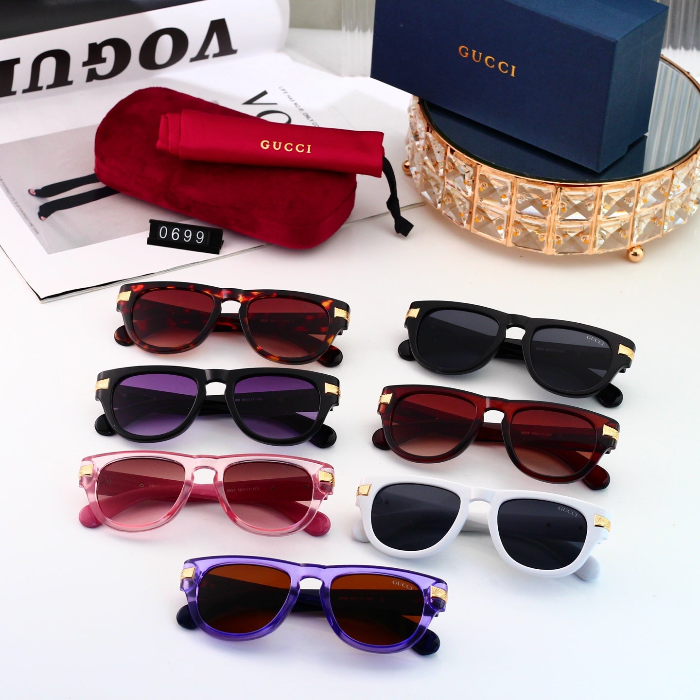 Fashion hot 7 color sunglasses 0699